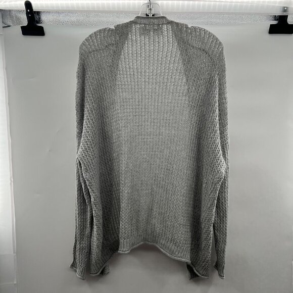 Maurices Women's Loose Knit Open Front Cardigan Gray Size S/M - Picture 7 of 9